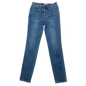 Madewell Jeans Womens 26 10" High Rise Skinny ISKO Denim 33" Inseam DM6246
